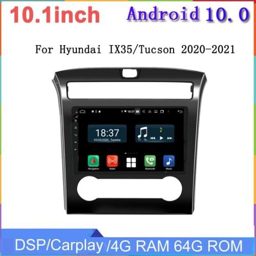 10.1inch touch screen android 10 car radio player for Hyundai IX35 Tucson 2020 2021 car multimedia gps navi 4g ram 128g rom