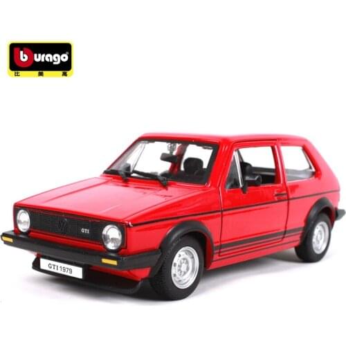 Bburago 1:24 Volkswagen 1979 Golf GTI MK1 Simulation Alloy Car Model Diecast Metal Toys Gifts Ornaments Boys Collectible Show