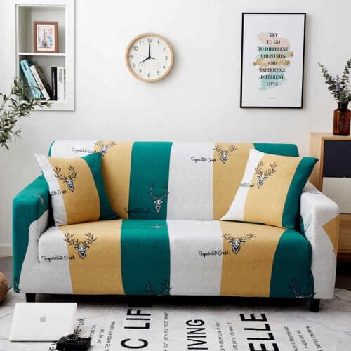 Geometric Slipcover Stretch Sofa Covers Furniture Protector Polyester Love seat Couch Cover Sofa Towel 1-4-Seater