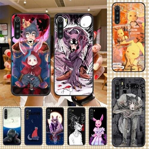 Anime BEASTARS Phone case For Xiaomi Redmi Note 7 7A 8 8T 9 9A 9S 10 K30 Pro Ultra black luxury back tpu Etui fashion cell cover