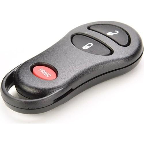 Panic Keyless Remote Case Fob For Chrysler Voyager PT Cruiser For Dodge Ram Dakota Durango Jeep Cherokee 2 Buttons + 1