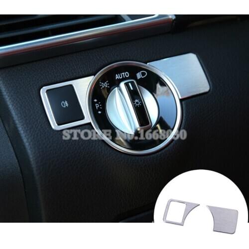 Inner Headlight Switch Button Trim Cover For Benz ML W166 2012-2015 GL X166 2013-2015 Car accesories interior Car decoration