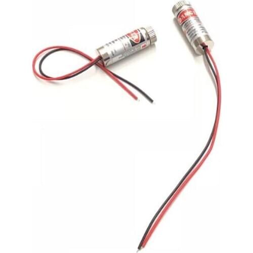 1pcs/lot Cross Red Line Laser Module 5mW 650nm Focus Adjustable Laser Head 5V Industrial Grade high quality
