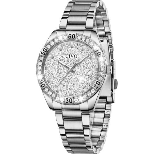 Megalith Women's Watches With Rhinestones