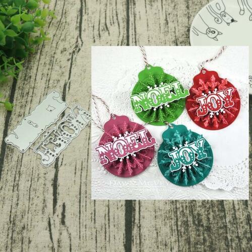 NOEL letter Metal Cutting Dies Decorative Scrapbooking Steel Craft Die Cut Paper Cards Stencils