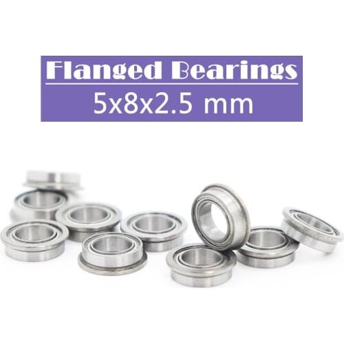 MF85ZZ Flange Bearing 5x8x2.5 mm ABEC-1 ( 10 PCS ) Miniature Flanged MF85 Z ZZ Ball Bearings
