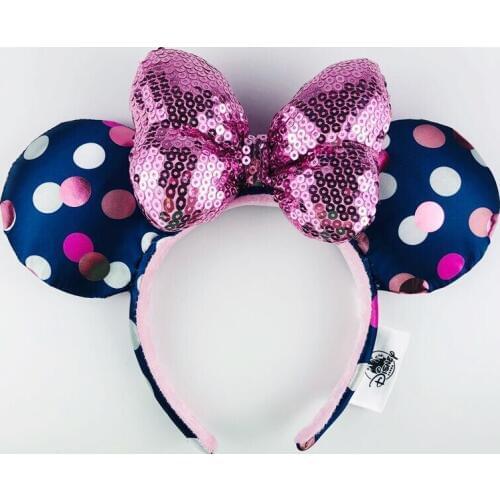 Disney Parks Mickey Minnie Paris Polka Dot Ears Headband gift
