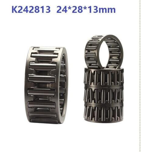100pcs K242813 K24X28X13 radial needle roller and cage assemblies 24x28x13mm needle roller bearing