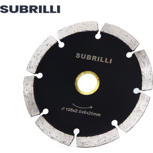 SUBRILLI 4 Inch Diamond Disc Saw Blade Dry Cutting Disc Dry Angle Grinder Disc Circular Saw Marble Granite Concrete Electrotool