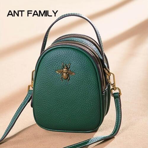 Genuine Leather Women Bag Designer Handbag Ladies Shoulder Crossbody Bags Womens Menssenger Bag Tote bee female bags