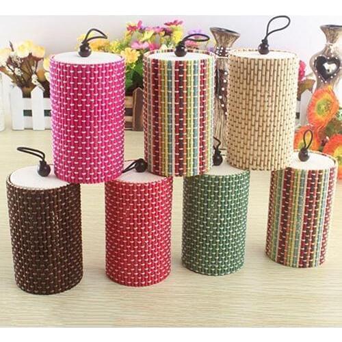 Unique Cylinder Jewelry Bamboo Wooden Storage Organizer Box Wedding Favor Case Jewelry Box Display gift Jewelry Organizer Rings