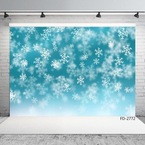 Snowflake Photography Backdrops Vinyl Cloth Photo Shootings Background for Baby Children Birthday Party Photo Studio Photophone