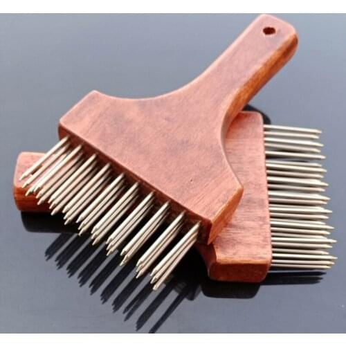 Stainless steel pigskin inserting buckle meat hole needle loose meat needle meat steak inserting roast pork meat nail