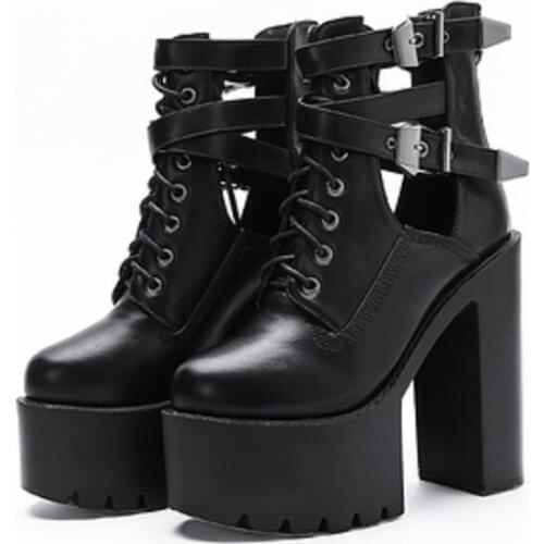 Spring And Autumn Fashion Solid Color Buckle Temperament High Heel Ladies Single Shoes European And American Sexy High Heels