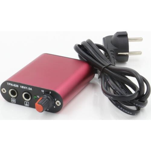 Hot Sale Tattoo Power Supply 1pcs Professional Mini Motor Power Supply 3 Colors For Rotary Tattoo Machine Gun Free shipping