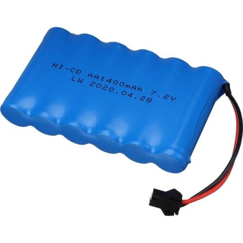 7.2v 1400mah NiCD Battery For RC toys Car Tanks Trains Robot Boat Gun Ni-CD AA 700mah 7.2v Rechargeable Battery 1Pcs