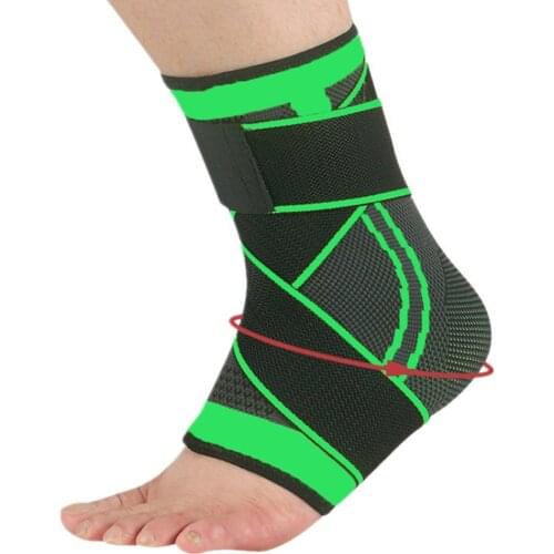 1PCS Ankle Support Protective Football Ankle Support Basketball Ankle Brace Compression Nylon Strap Belt Ankle Protector