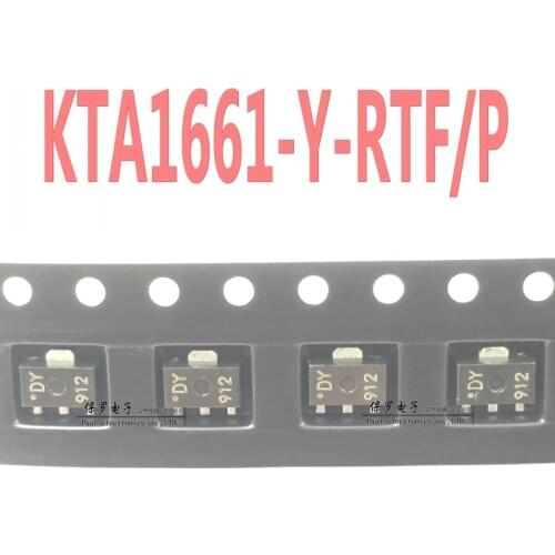10pcs 100% orginal new transistor KTA1661-Y-RTF/P KTA1661 silk screen DY SOT-89 real stock