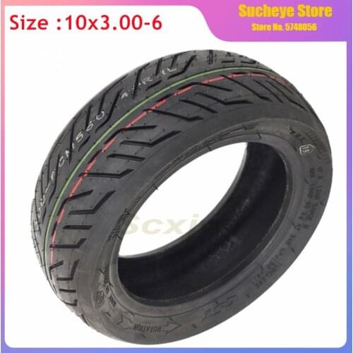 10x3 Inch Electric Scooter Tubeless Tire 10x3.00-6 Vacuum Tyre Fits 10'' Motor Scooter Go Karts ATV Quad Speedway