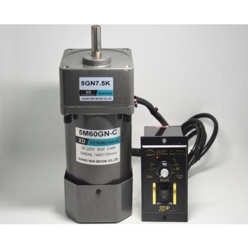5M60GN-C AC gear motor single phase motor slow reversing micro-speed small motor AC220V/60W