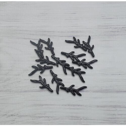 50 pcs/lot Acrylic Charms Branch Shape Necklace Accessories Earrings Pendants Accessory Clothing Women Girl DIY Gifts P774