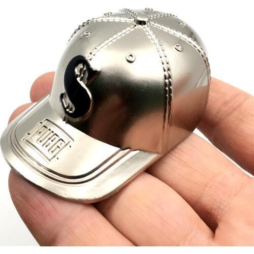 Game PUBG Baseball Hat Shaped Keychain Game Equipment Model Key Ring Alloy Key Holder For Player Gift