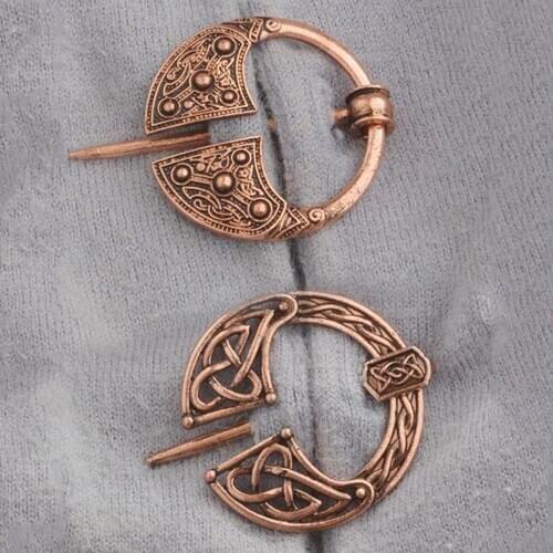 Brooch Pin Celtic Knot Pin Irish Shawl Cloak Pin Scarf Kilt Pewter Viking Pagan