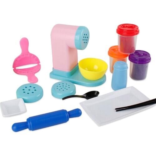 Children DIY Plasticine Noodle Maker Ice Cream Machine Mold Play Toy Fun Modelin 24BE