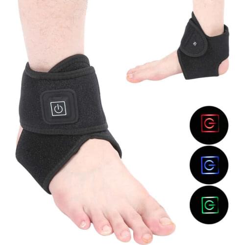 Electric Heating Ankle Brace Sprain Pain Relief Sports Hot Compress Ankle Wrap Support Foot Care Warming Belt Braces Supports