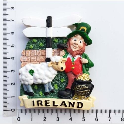Ireland creative travel souvenirs resin crafts magnetic stickers refrigerator
