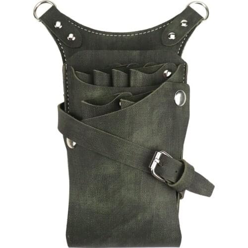 PU Leather Bag Case for Storing Hairdressing Tools Scissors Clips Holster Combs