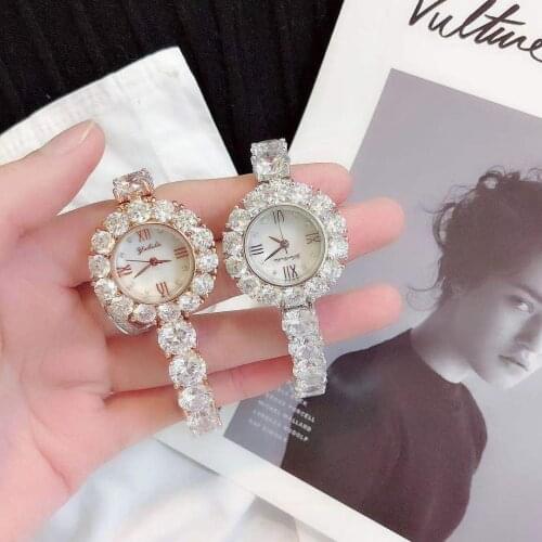 Jankelly Qualtiy AAA Zircon Elements Leaf Austrian Crystal Bracelet Watch for Wedding Party Fashion Jewelry Made with Wholesale