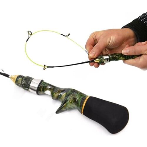 50cm 60cm Portable Pocket Ice Fishing Spinning Rods Mini Pole Carp Fishing Rod Winter Fishing Tackle Vara De Pesca