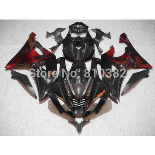 Injection Fairing kit for YZFR6 08 09 10 11 12 YZF R6 2008 2009 2010 2012 YZF600 COOL Red black ABS Fairings set+7gifts YG09