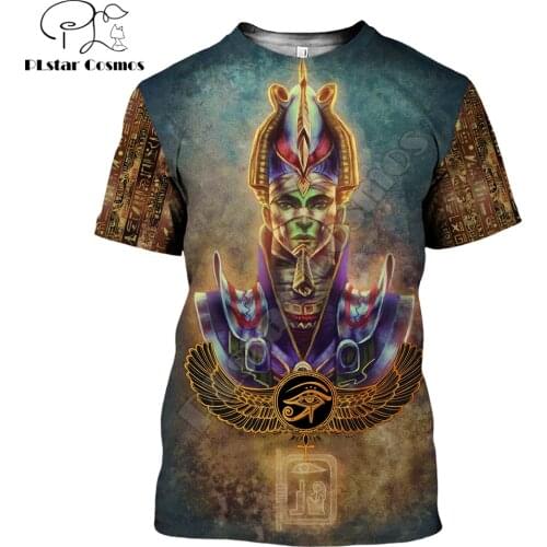 Summer Cool Hipster Men t-shirt Osiris God And Eye Of Horus 3D Printed Harajuku Short sleeve T shirt Unisex Casual tops TX216