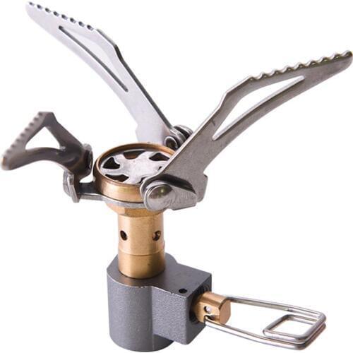 Mini Outdoor 3000W Stove Head Collapsible Titanium Camping Stove Survival Furnace Pocket Picnic Cooking Gas Cooker