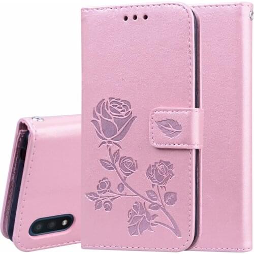 M01 Fashion Rose Flower Leather Flip Case For Samsung Galaxy M01 Funds Mobile Phone Cover For Samsung Galaxy M 01 Capa
