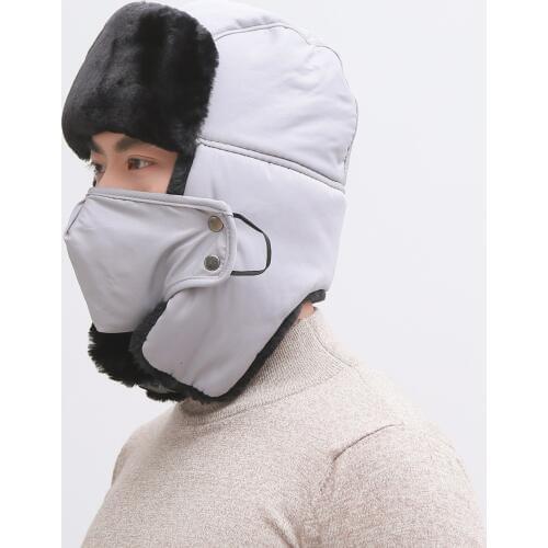 Thick Masks Ushanka Mens WOMENS Winter Hat plus Cold Warm Outdoor Earmuffs Hat