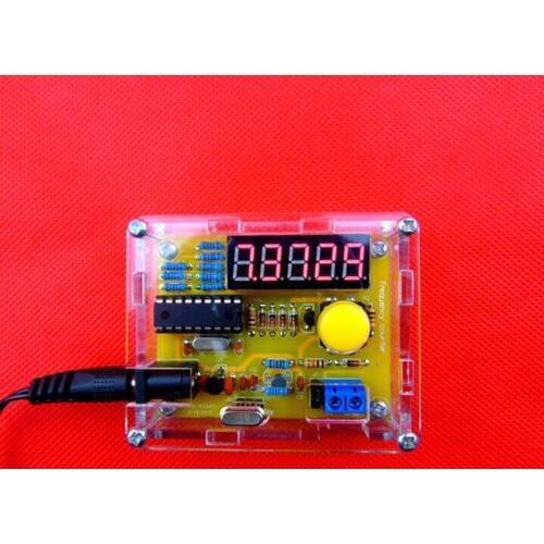 DIY Kits 1Hz-50MHz Crystal Oscillator tester Frequency Counter Meter with case