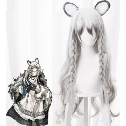 Game Arknights Cosplay Wigs Pramanix Cosplay Wig Heat Resistant Synthetic Wig Hair Halloween Party Anime Cosplay Wig