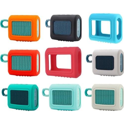 Durable Silicone Case Protective Cover Shell Anti-fall Speaker Case for-JBL GO 3 GO3 Bluetooth Speaker Accessories