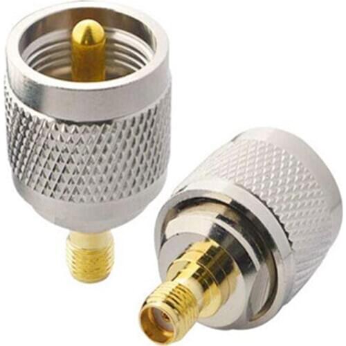 1PCS RF adapter UHF-SMA SMA Female male To UHF Male PL259 SO239 Connector RF Coax Coaxial Adapter