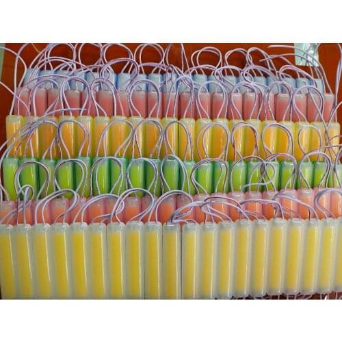 Super Bright COB LED Module Injection Lens 2W DC 12V Waterproof Warm White White Red Blue Green