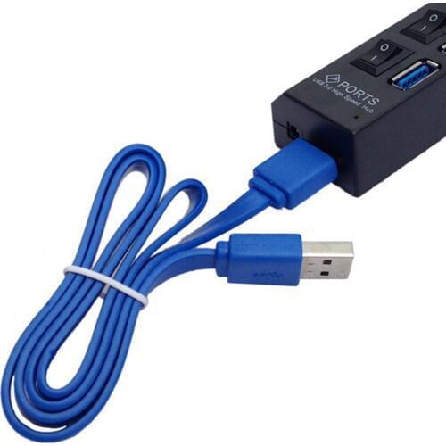 High Speed USB3.0 Hub 4 Ports USB 3.0 HUB With On/Off Switch USB Devices With usb Cable Without Power Adapter
