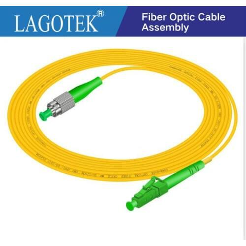 10PCS/bag LC APC-FC APC 3M Simplex mode fiber optic patch cord Cable 2.0mm or 3.0mm FTTH fiber optic jumper cable free shipping