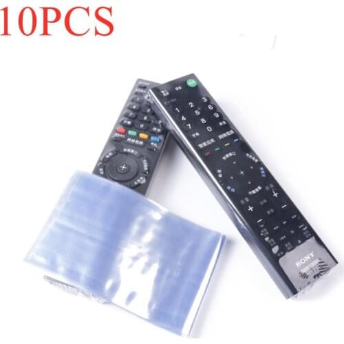 10/5PCS Waterproof Clear TV Remote Control Cover Heat Shrink Film Protector Cover Air Condition Remote Control Anti-dust Bag