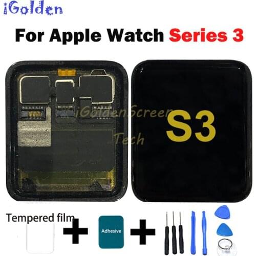 100% Tested For Apple Watch Series 3 GPS LCD Display Touch Screen Digitizer Series3 S3 38mm/42mm Lcd Pantalla Replacement +Tools