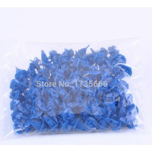 100x Fender Wheel Flare Moulding Clip Blue Nylon Retainer For Toyota Highlander Tacoma 90904-67036