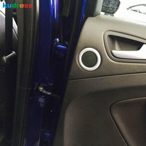 For Ford Escape Kuga 2017 2018 Matte Door Stereo Speaker Cover Trim Ring Frame Molding Garnish Surround Accessories