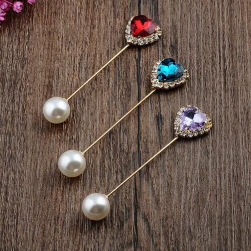 5pcs/lot women wedding decoration kerchief flower brooch muslim shawl diamond crystal Scarf Clip hijab Female islamic Brooch Pin